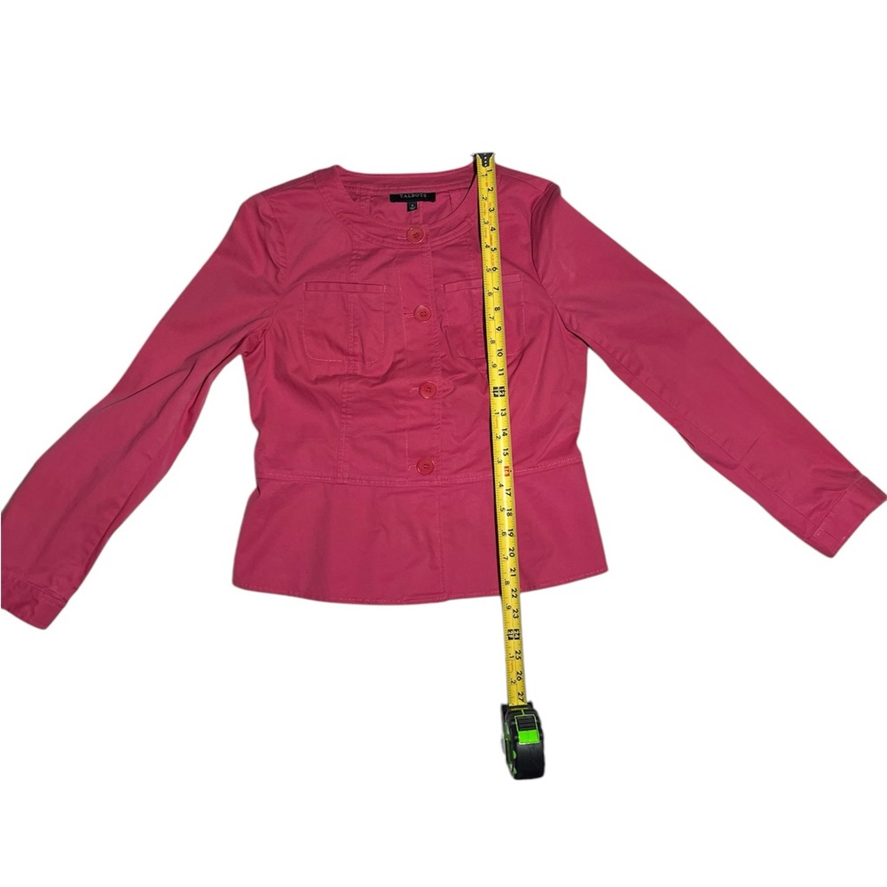 Talbots Pink Button-Up Jacket - Picture 2 of 5